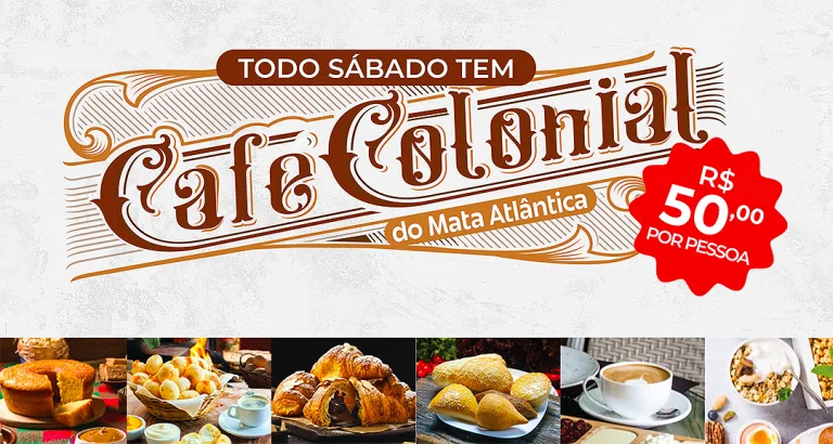 Café Colonial aos sábados
